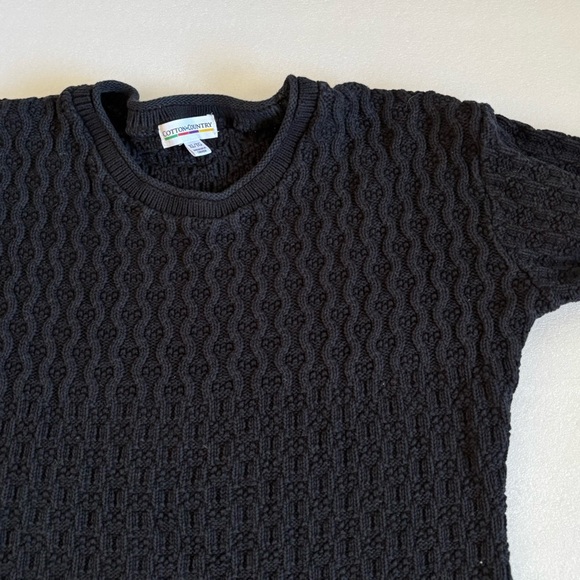 Cotton Country Textured Chunky Knit Pullover Sweater Size - Picture 7 of 13